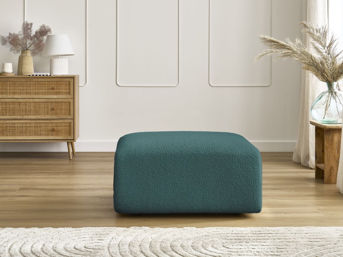 Pouf TINA tissu bouclette