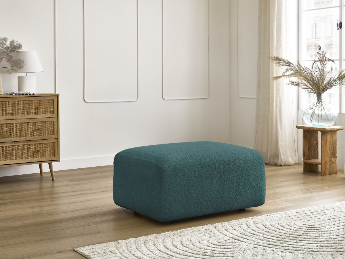Pouf TINA bouclette bleu clair — vue 5