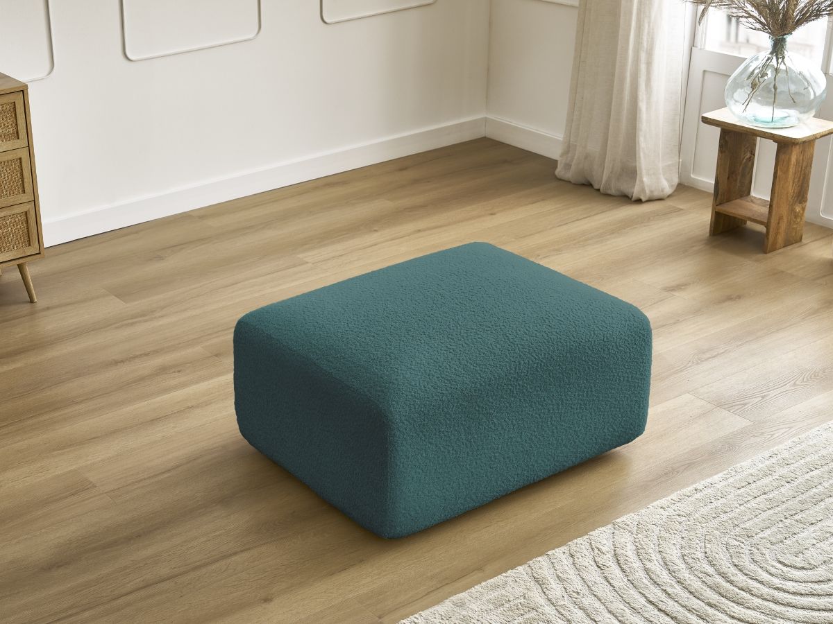 Pouf TINA tissu bouclette