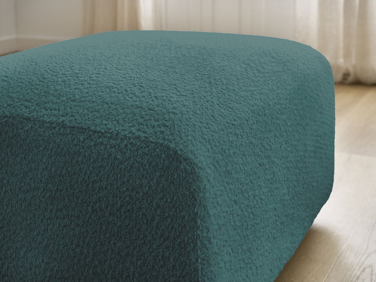 Pouf TINA tissu bouclette