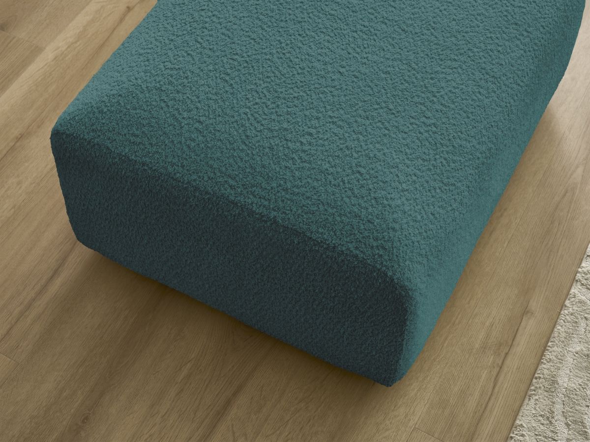 Pouf TINA tissu bouclette