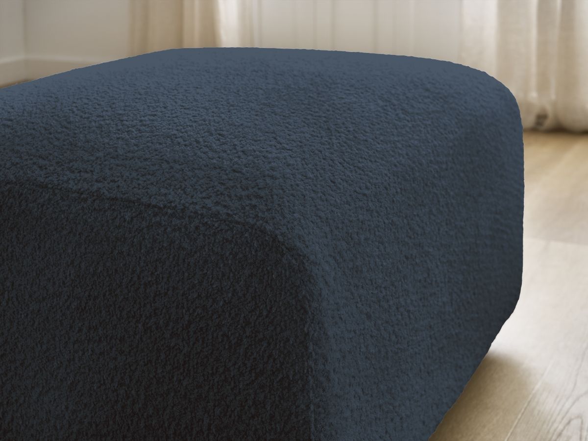 Pouf TINA tissu bouclette
