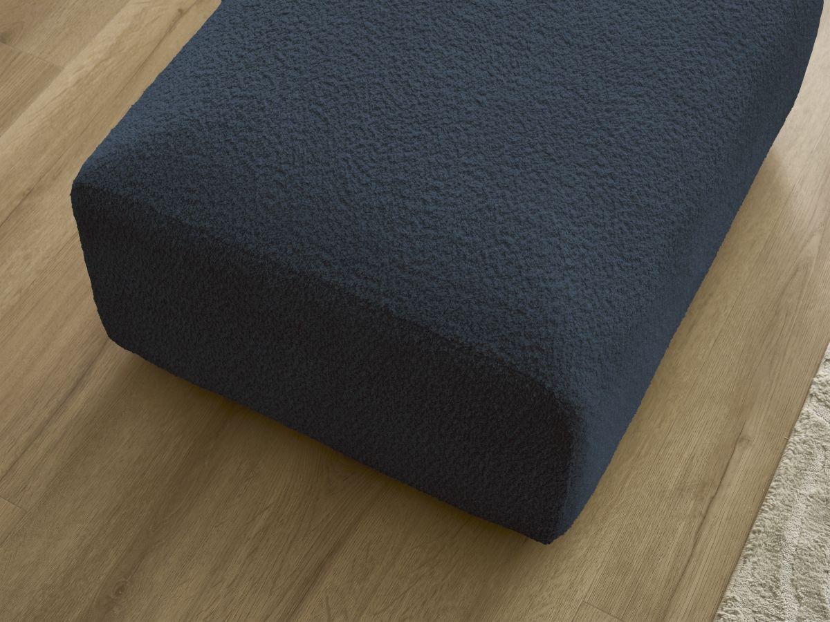Pouf TINA tissu bouclette