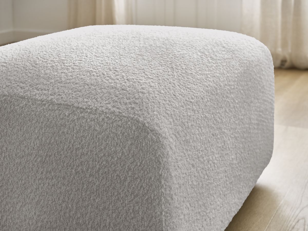 Pouf TINA tissu bouclette