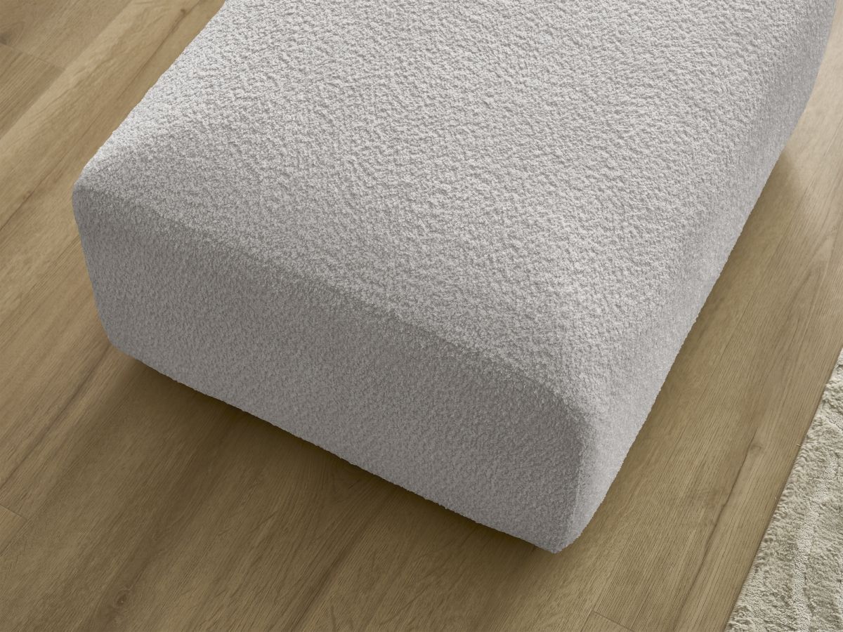 Pouf TINA tissu bouclette