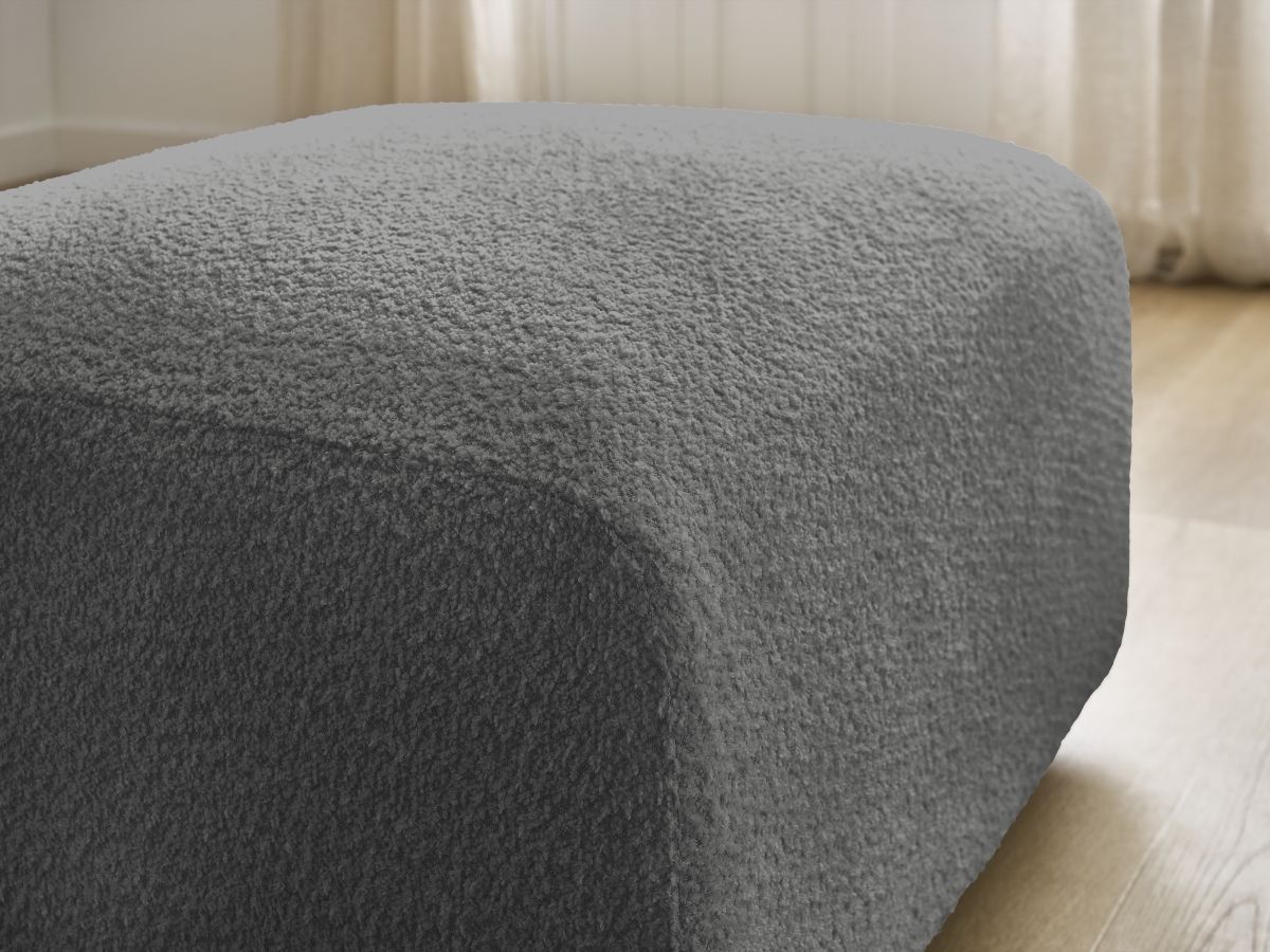 Pouf TINA tissu bouclette