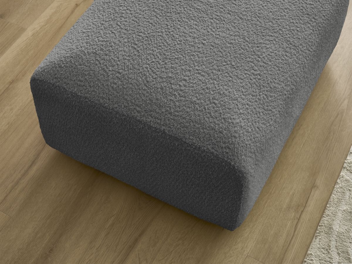 Pouf TINA tissu bouclette