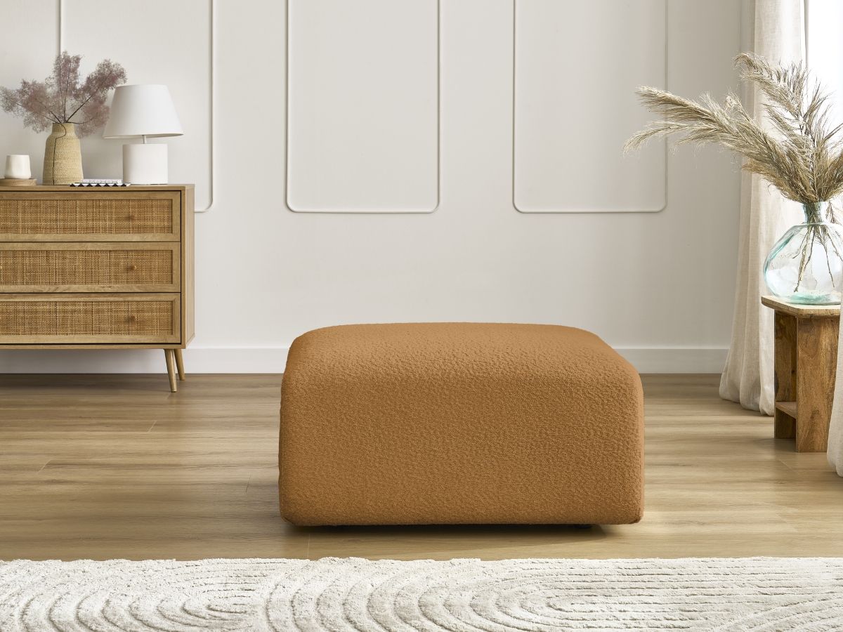 Pouf TINA tissu bouclette
