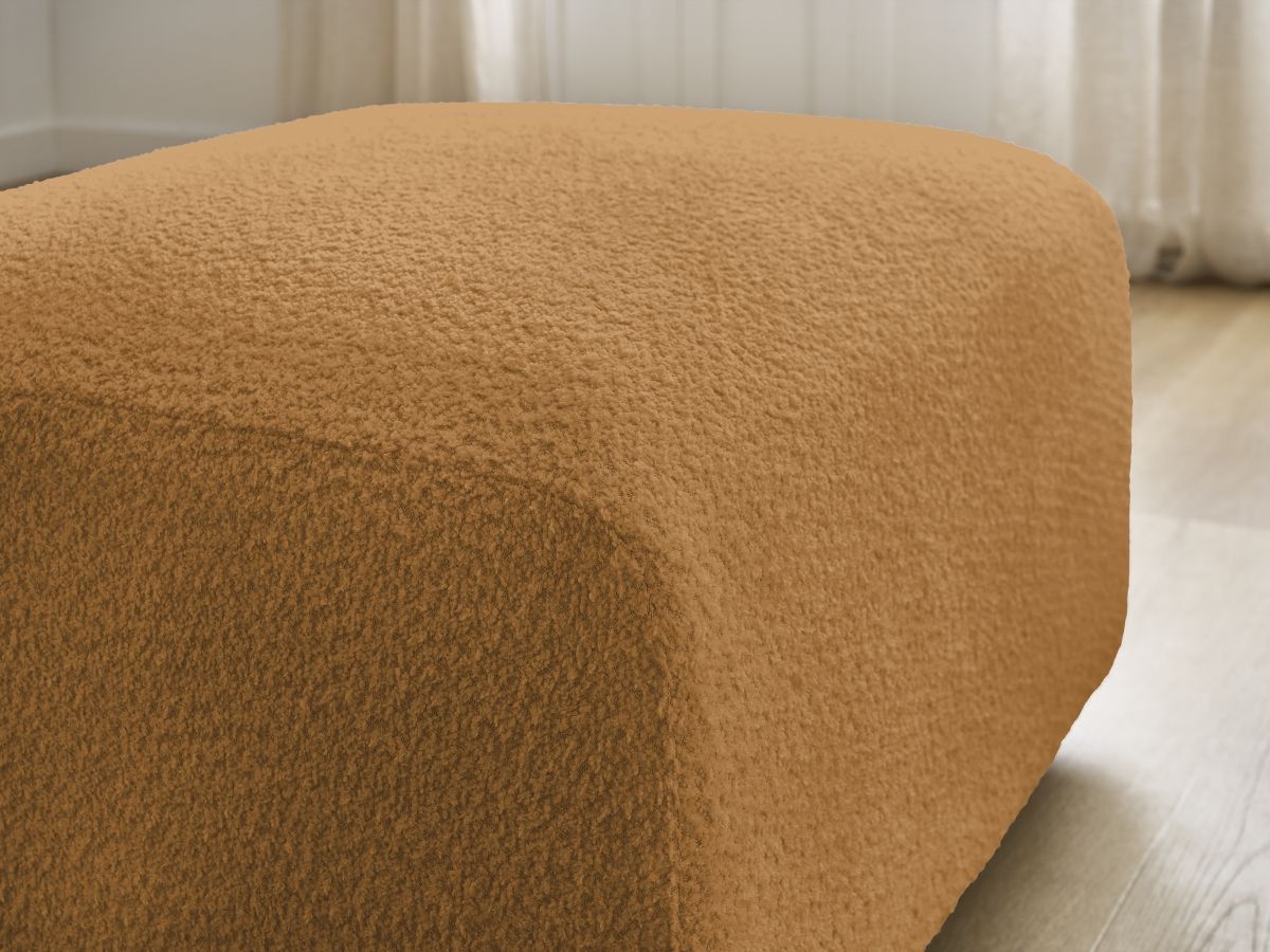 Pouf TINA tissu bouclette