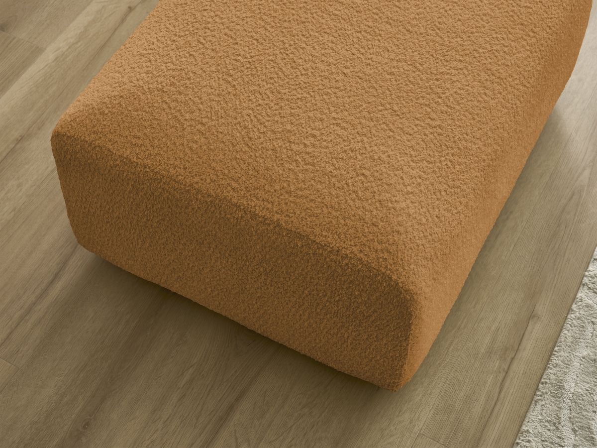 Pouf TINA tissu bouclette