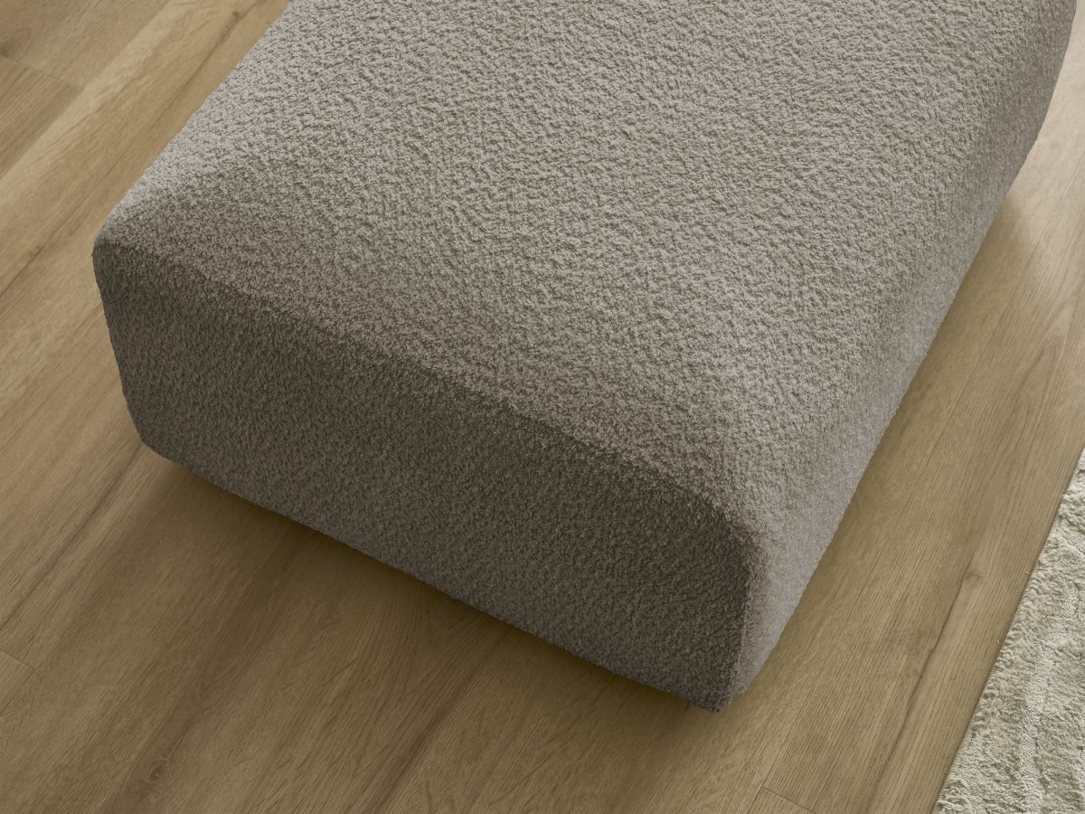 Pouf TINA tissu bouclette