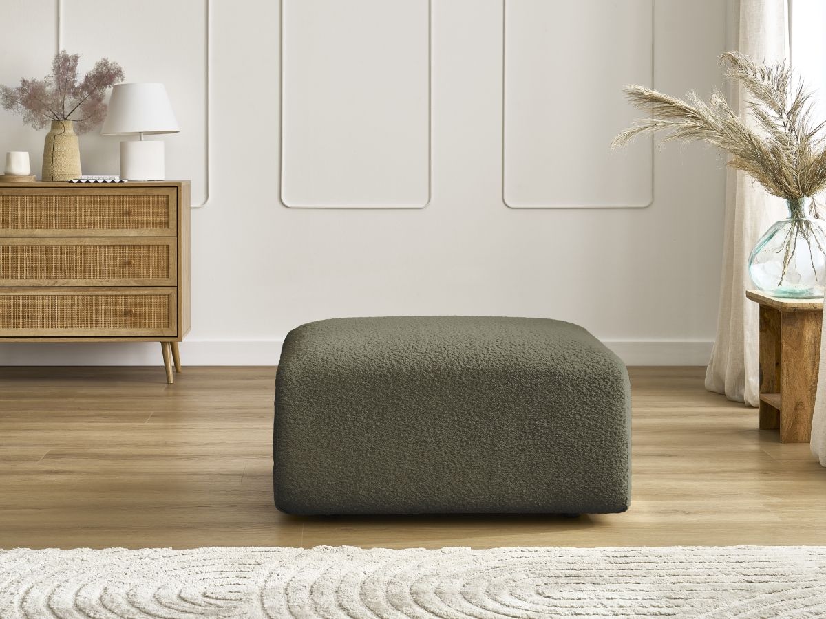 Pouf TINA tissu bouclette