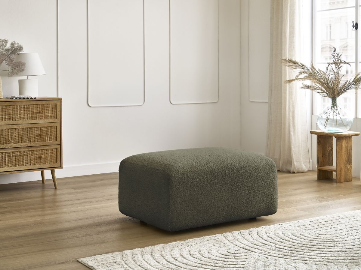 Pouf TINA bouclette vert — vue 5