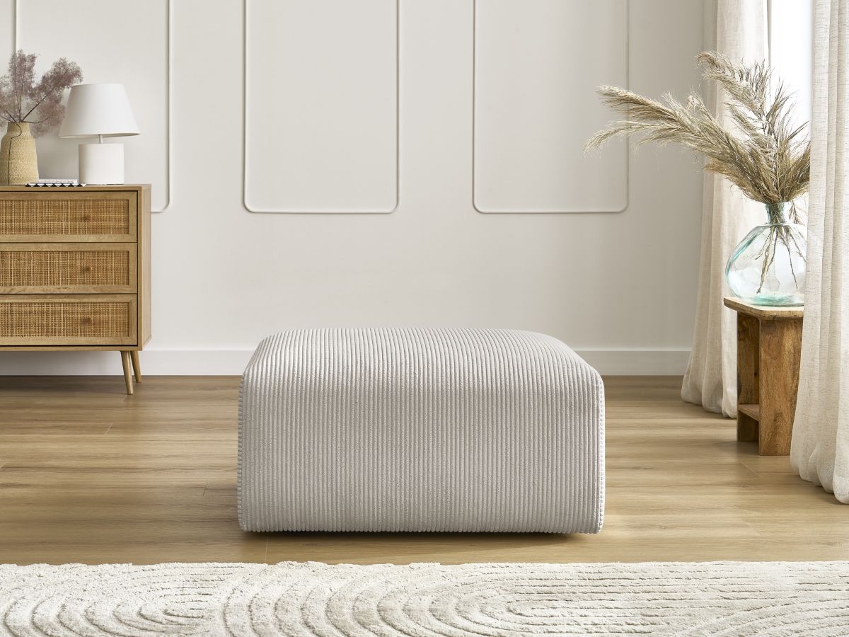 Pouf TINA velours côtelé