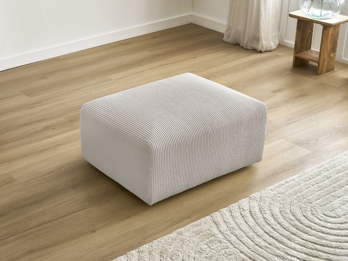 Pouf TINA velours côtelé