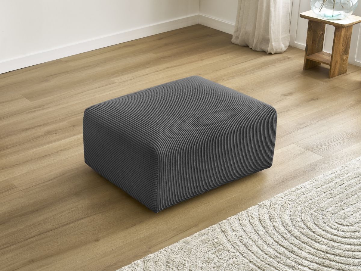 Pouf TINA velours côtelé