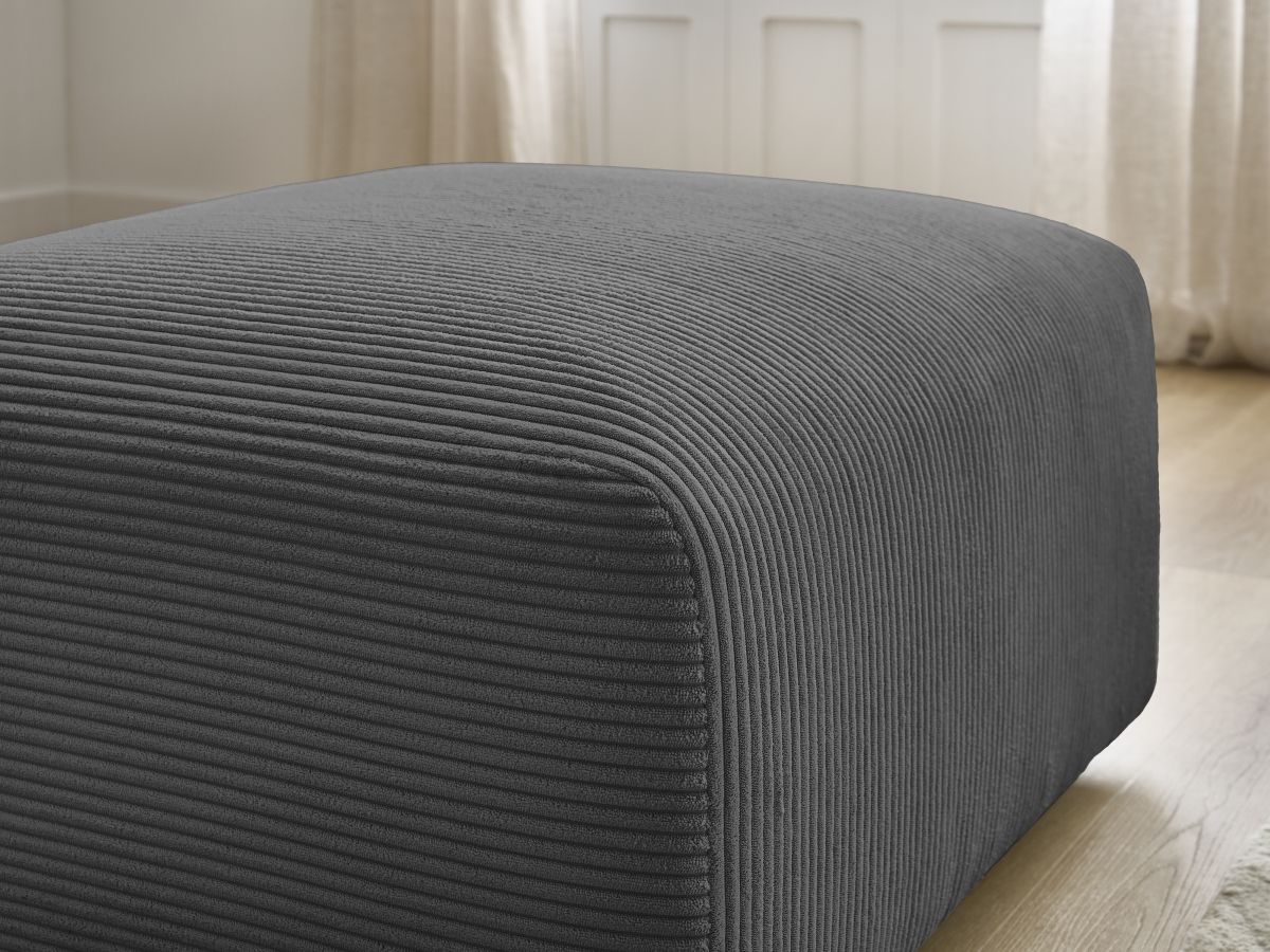 Pouf TINA velours côtelé