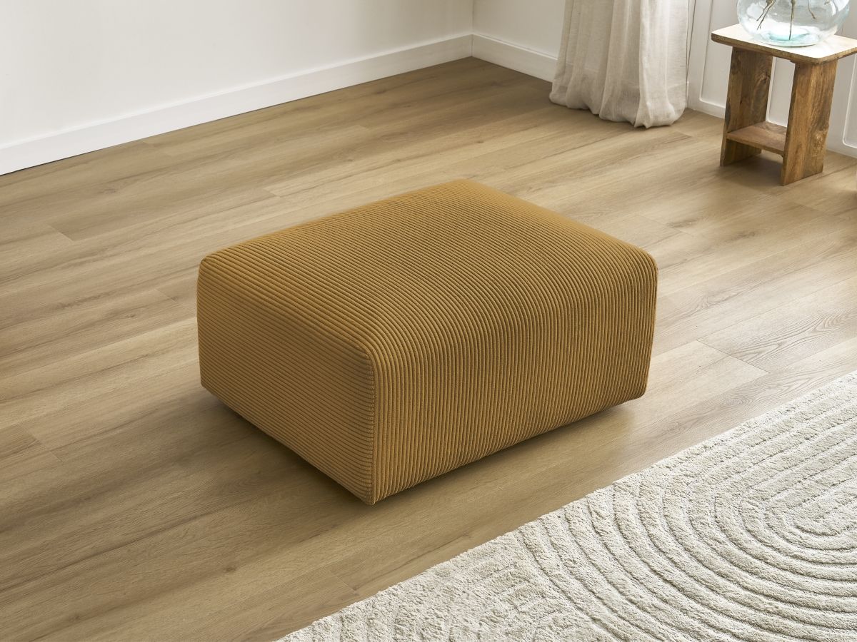 Pouf TINA velours côtelé