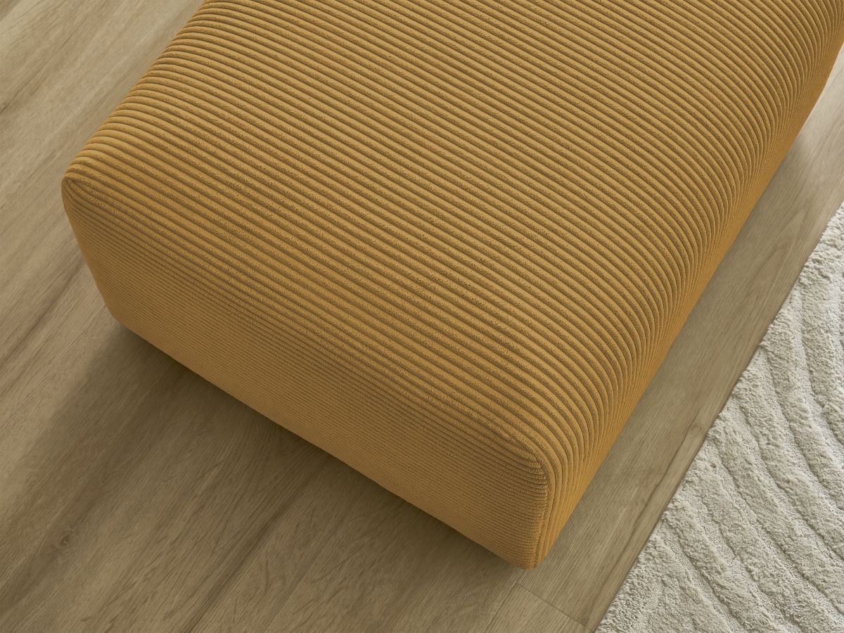 Pouf TINA velours côtelé