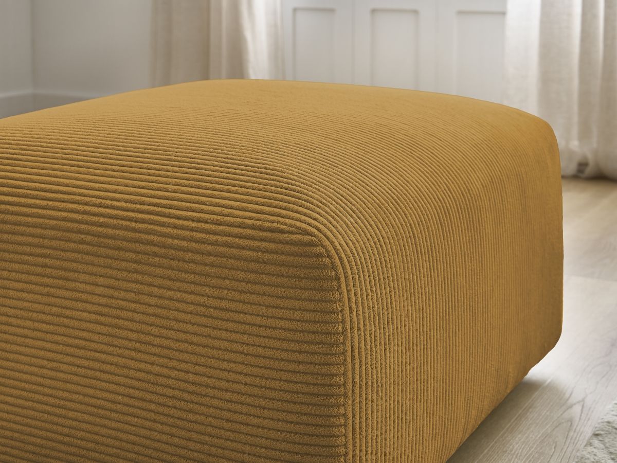 Pouf TINA velours côtelé