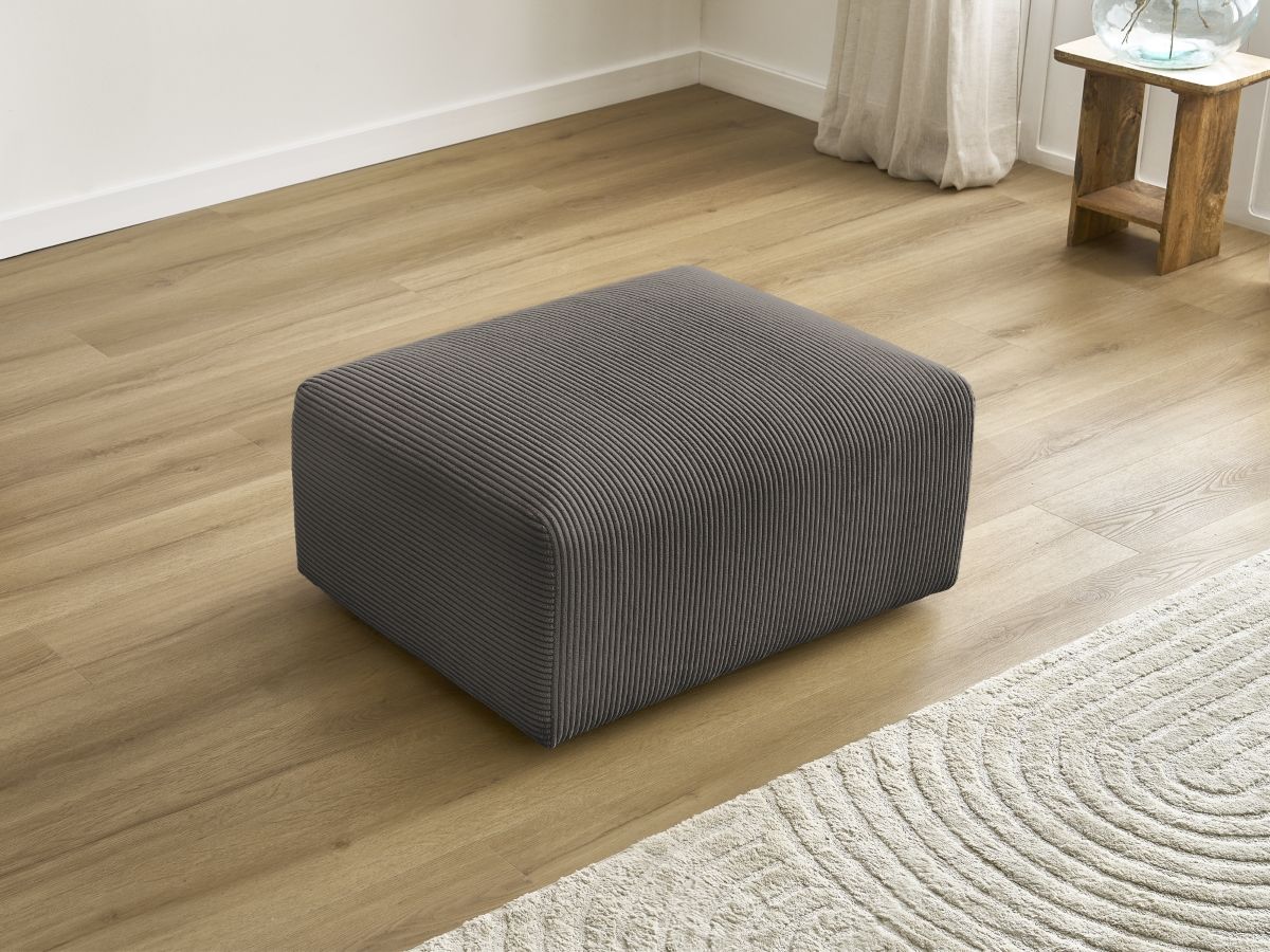 Pouf TINA velours côtelé