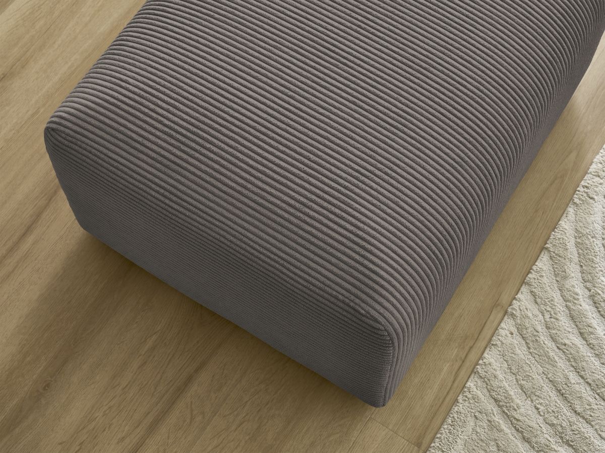 Pouf TINA velours côtelé
