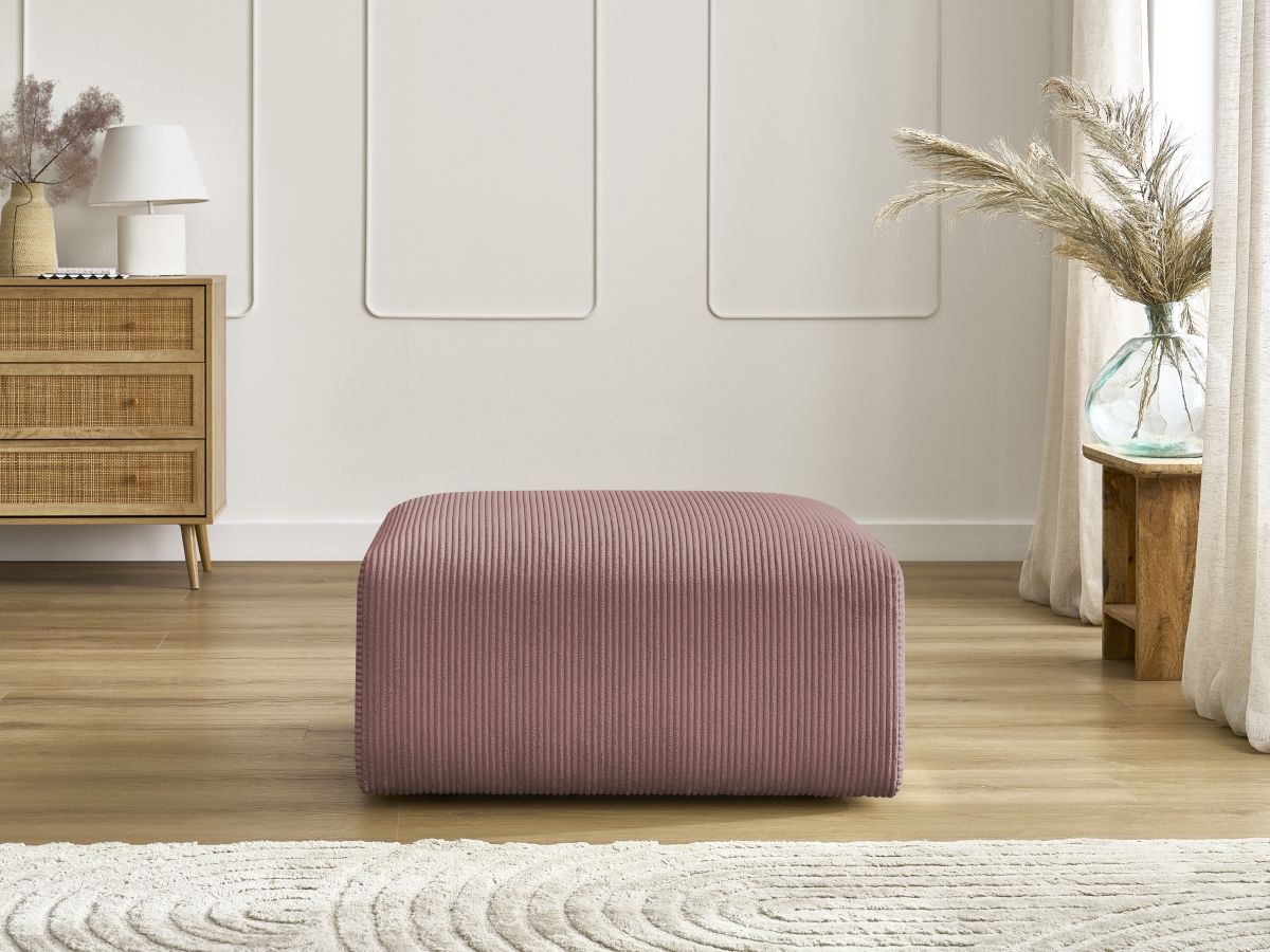 Pouf TINA velours côtelé