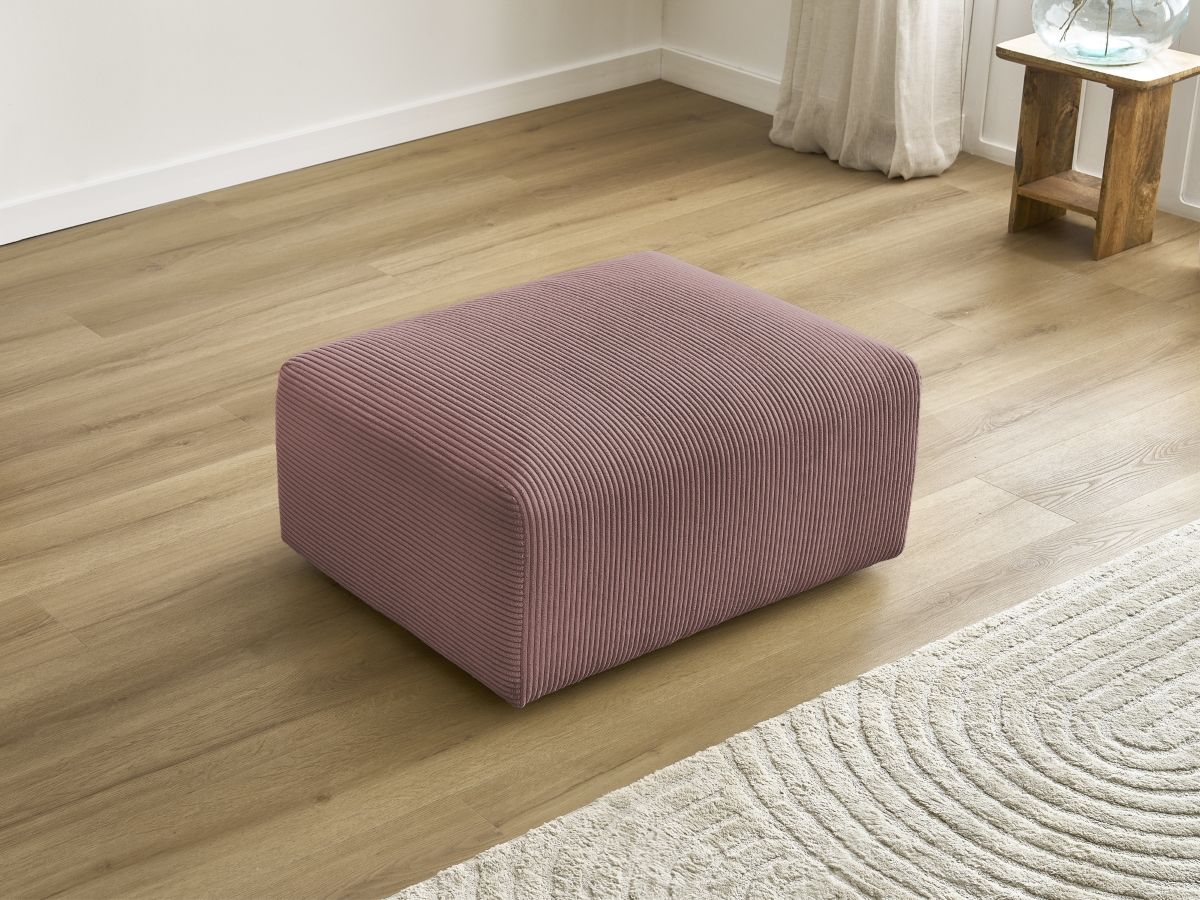 Pouf TINA velours côtelé