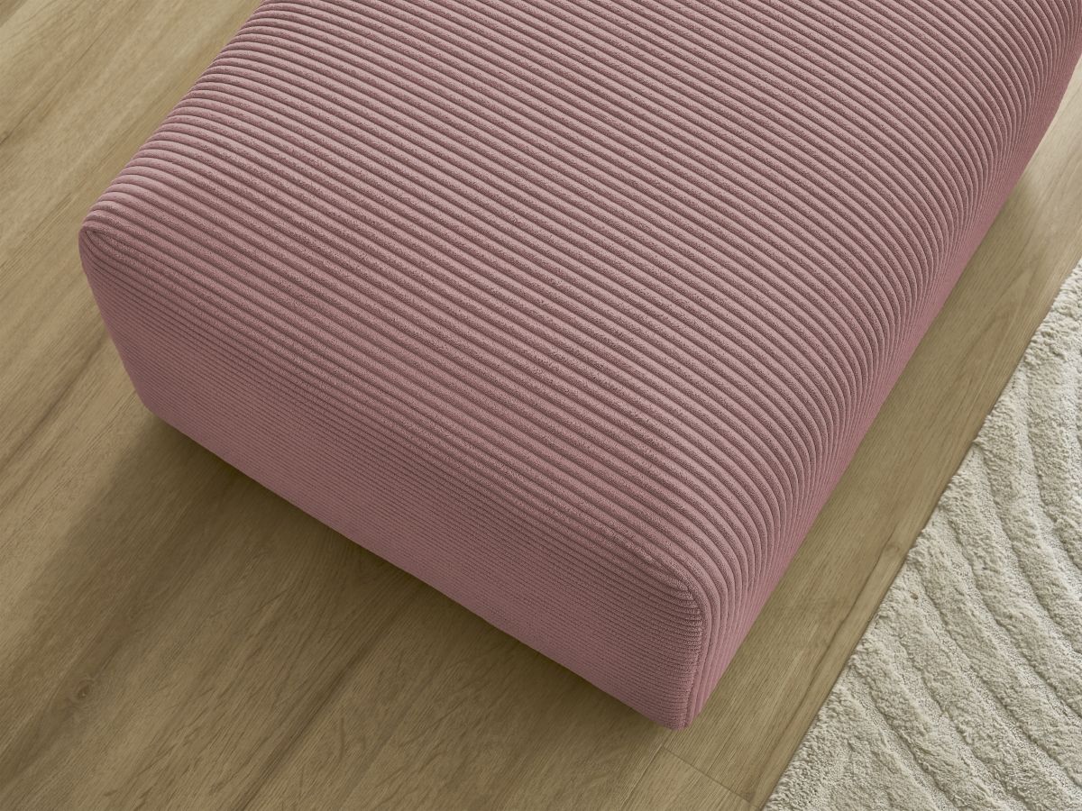 Pouf TINA velours côtelé