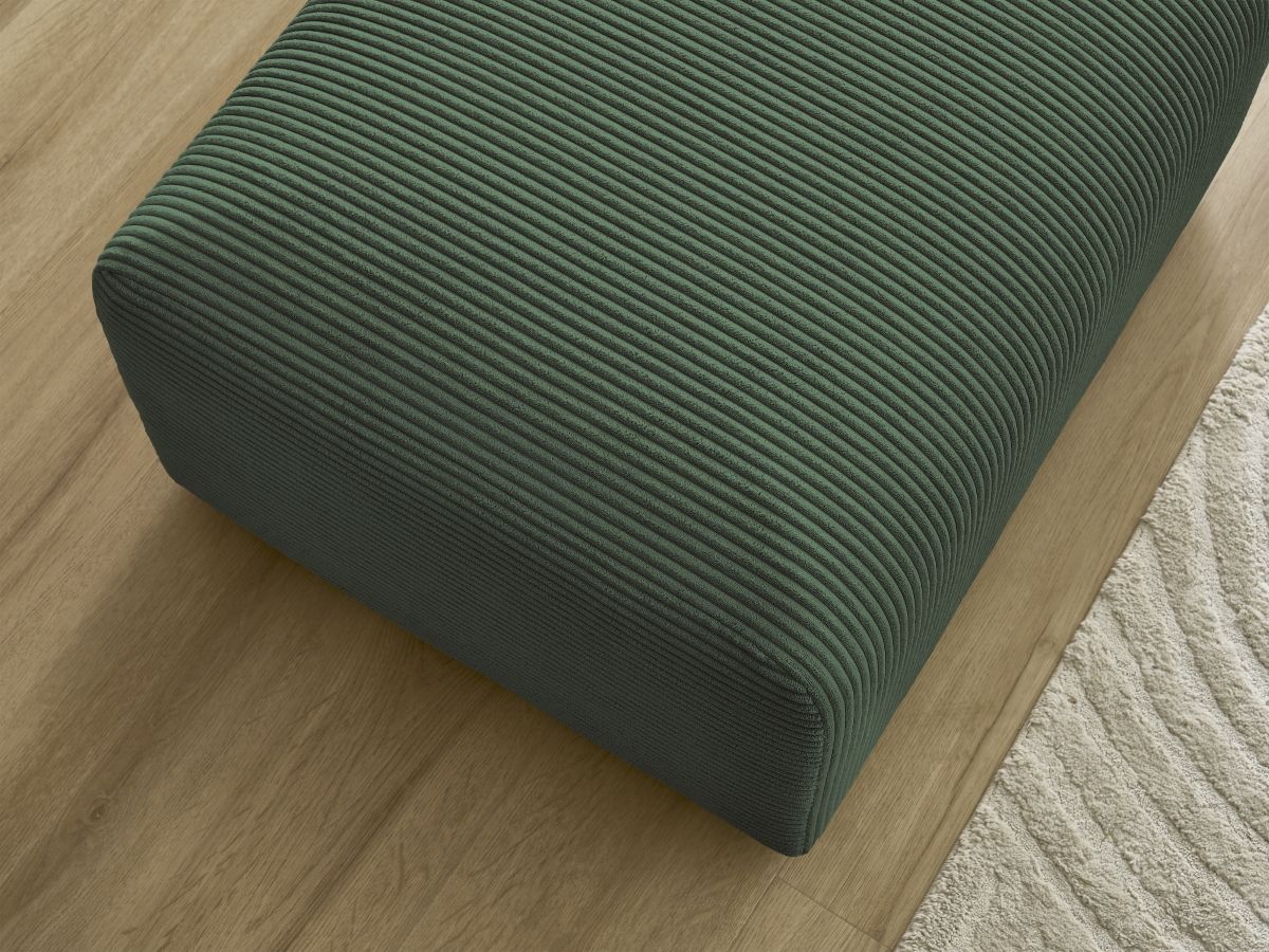 Pouf TINA velours côtelé