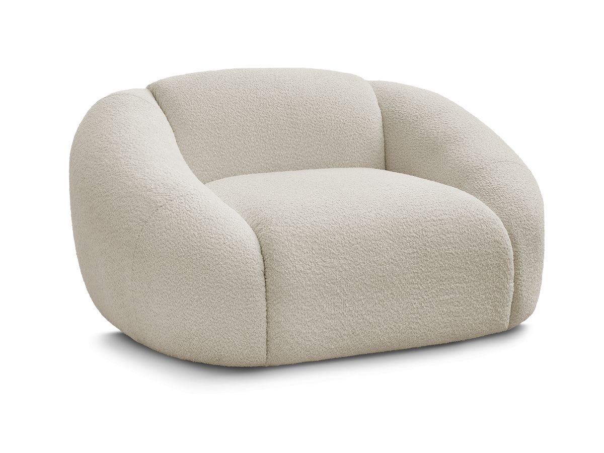 Fauteuil TINA  tissu bouclette