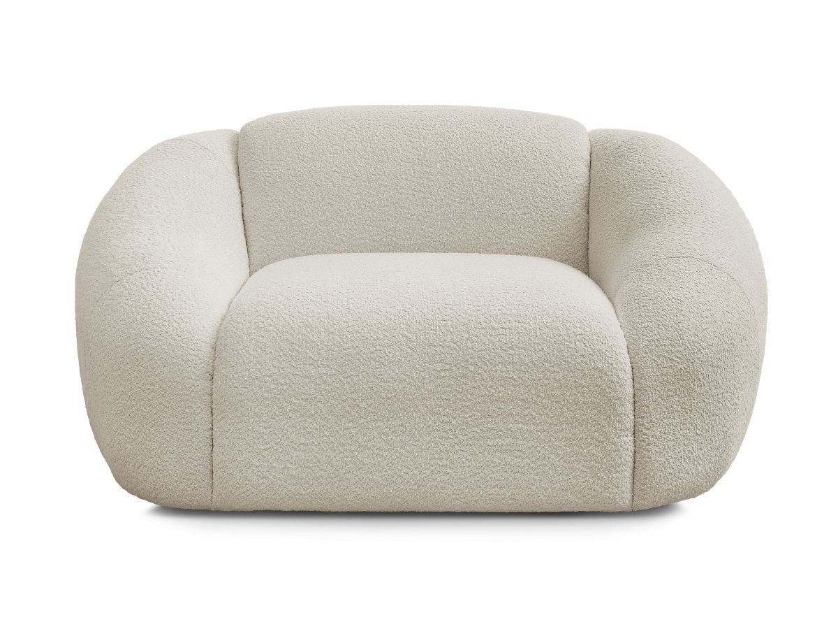 Fauteuil TINA  tissu bouclette