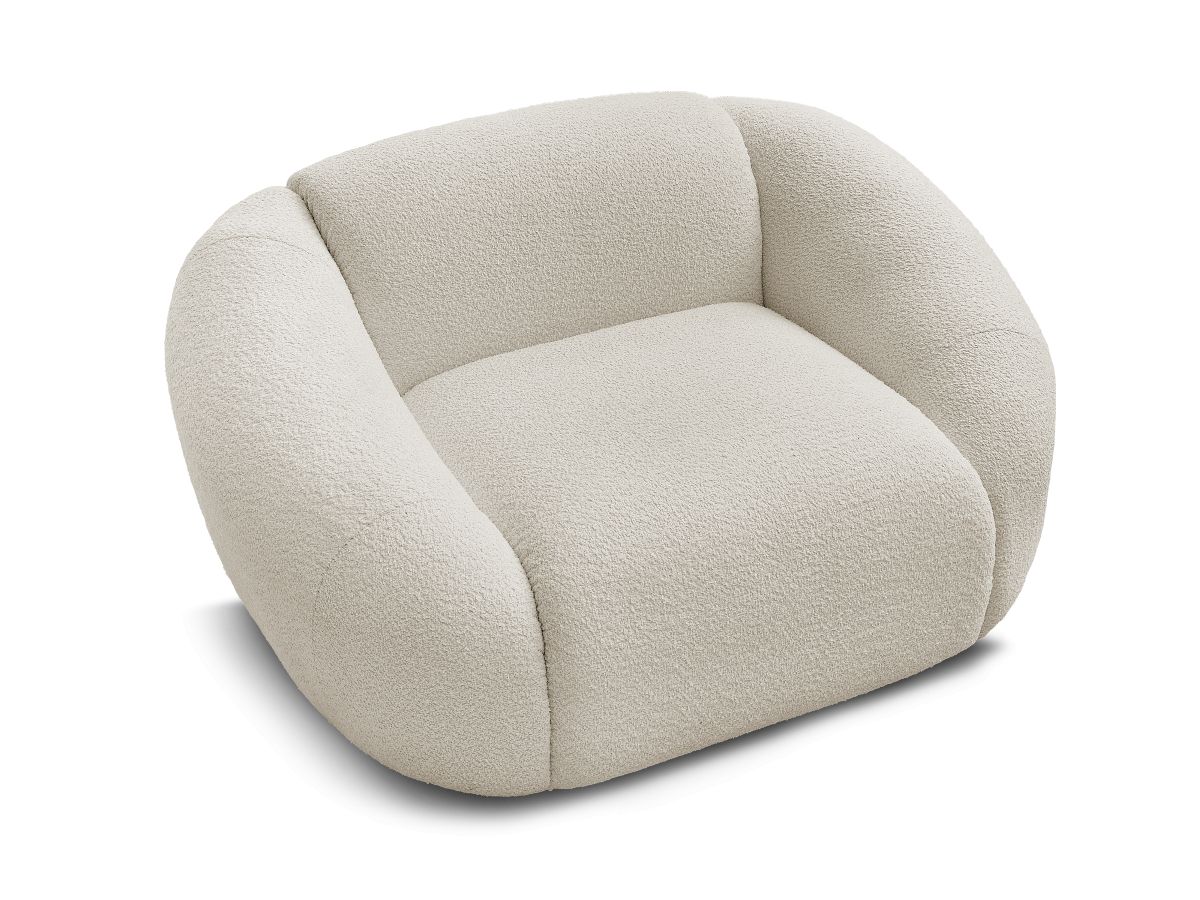Fauteuil TINA  tissu bouclette