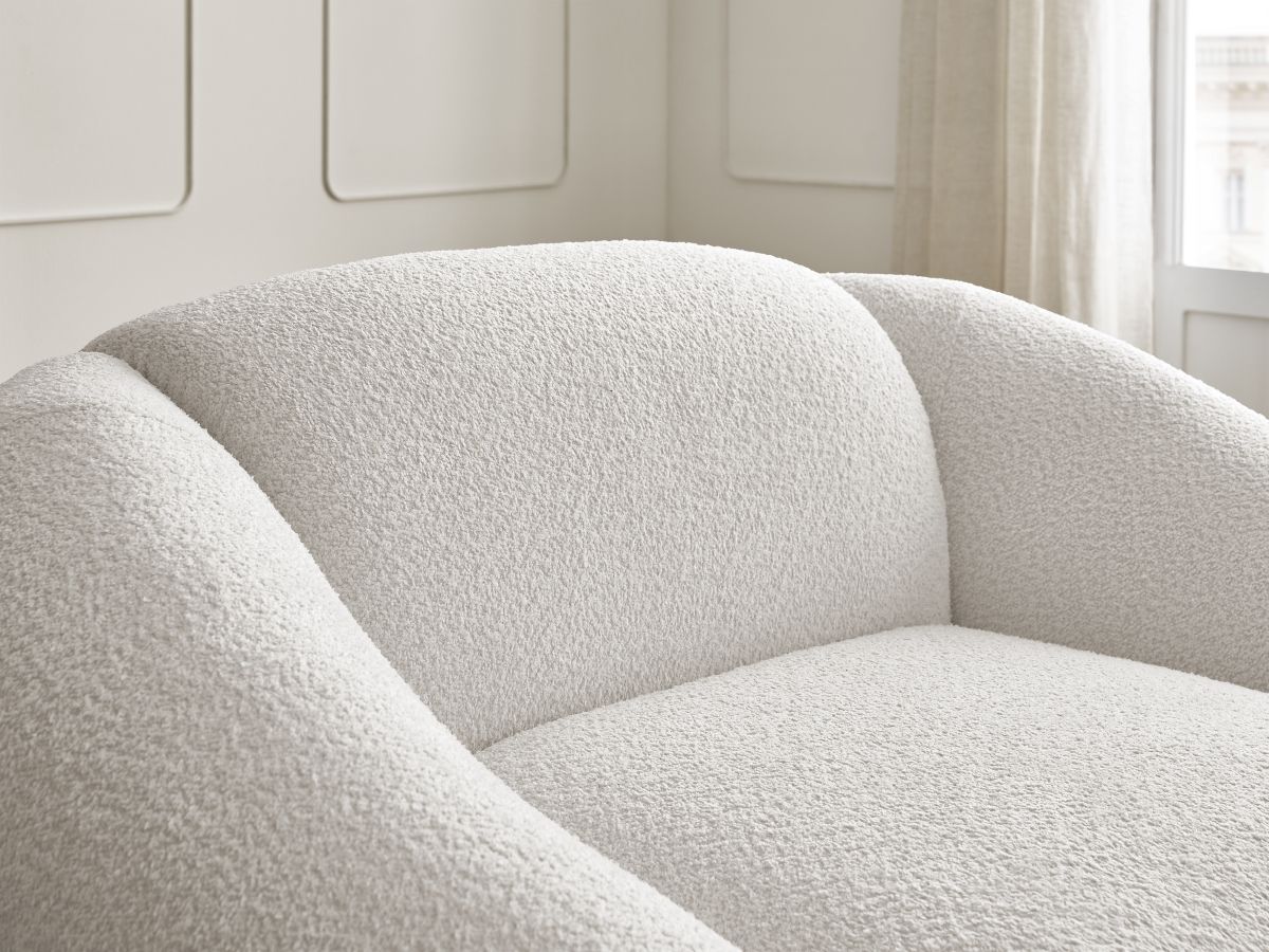 Fauteuil TINA tissu bouclette