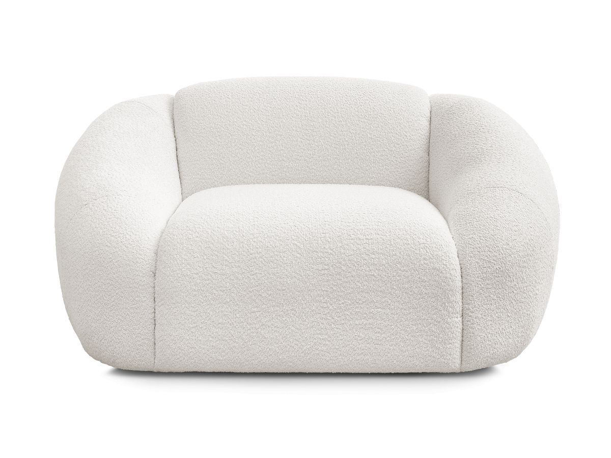 Fauteuil TINA tissu bouclette