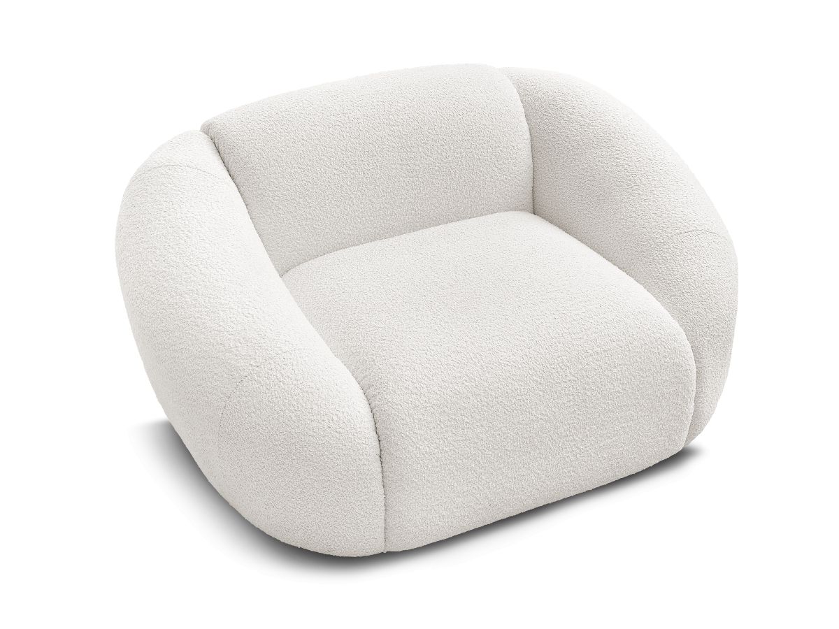 Fauteuil TINA tissu bouclette