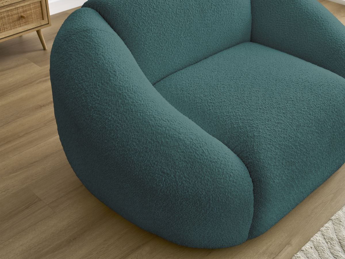 Fauteuil TINA tissu bouclette