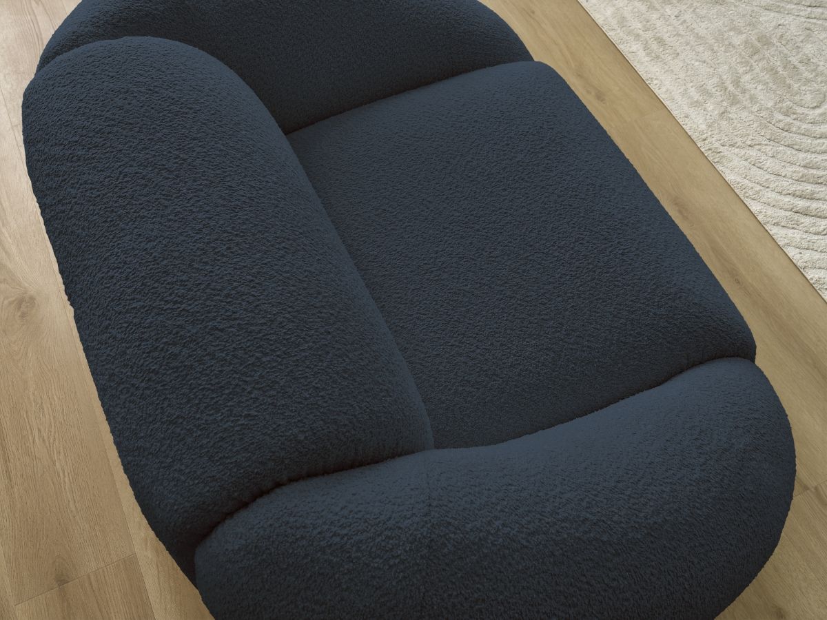 Fauteuil TINA  tissu bouclette