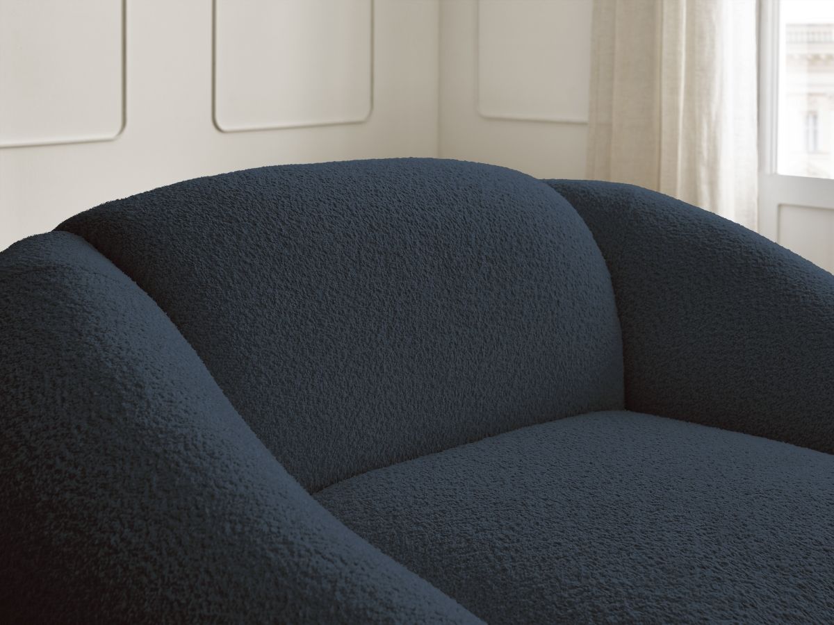 Fauteuil TINA  tissu bouclette