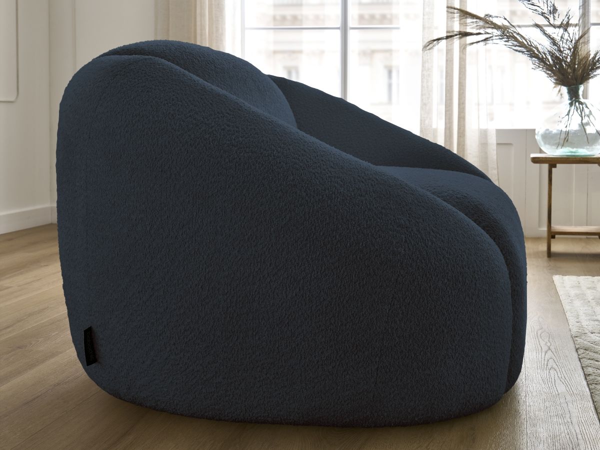 Fauteuil TINA  tissu bouclette