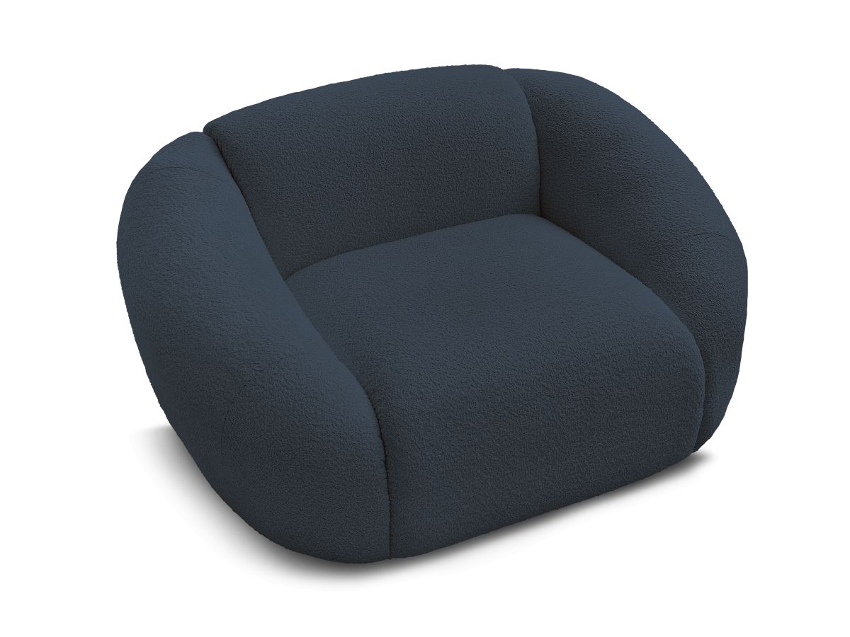 Fauteuil TINA  tissu bouclette