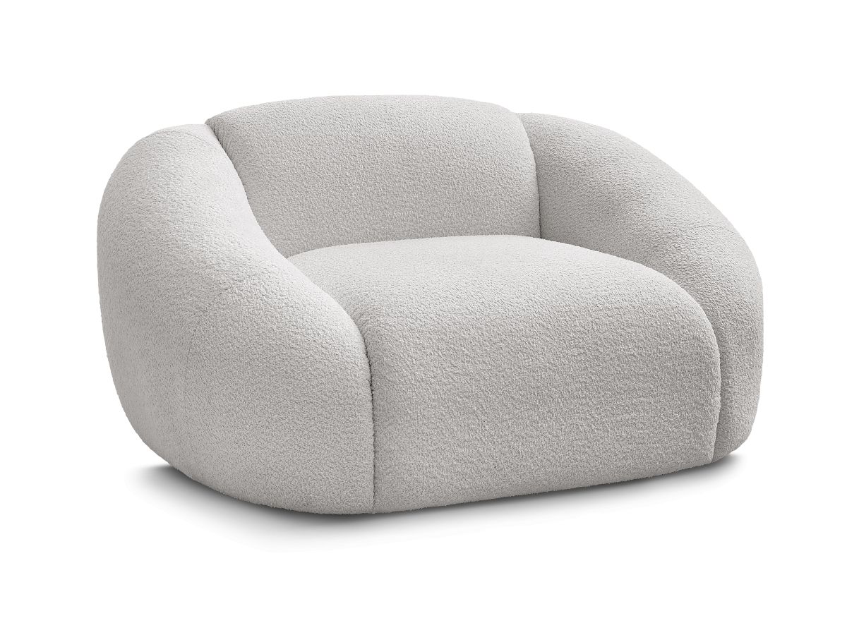 Fauteuil TINA  tissu bouclette