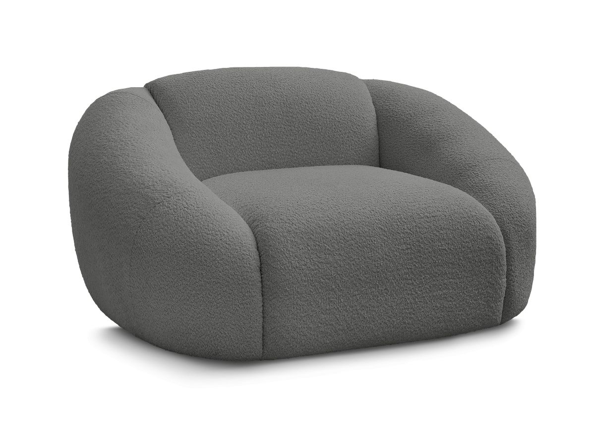 Fauteuil TINA  tissu bouclette