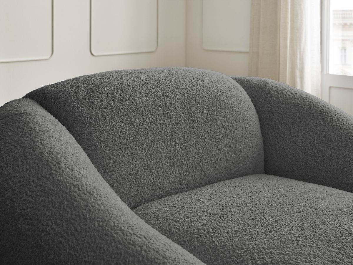 Fauteuil TINA  tissu bouclette