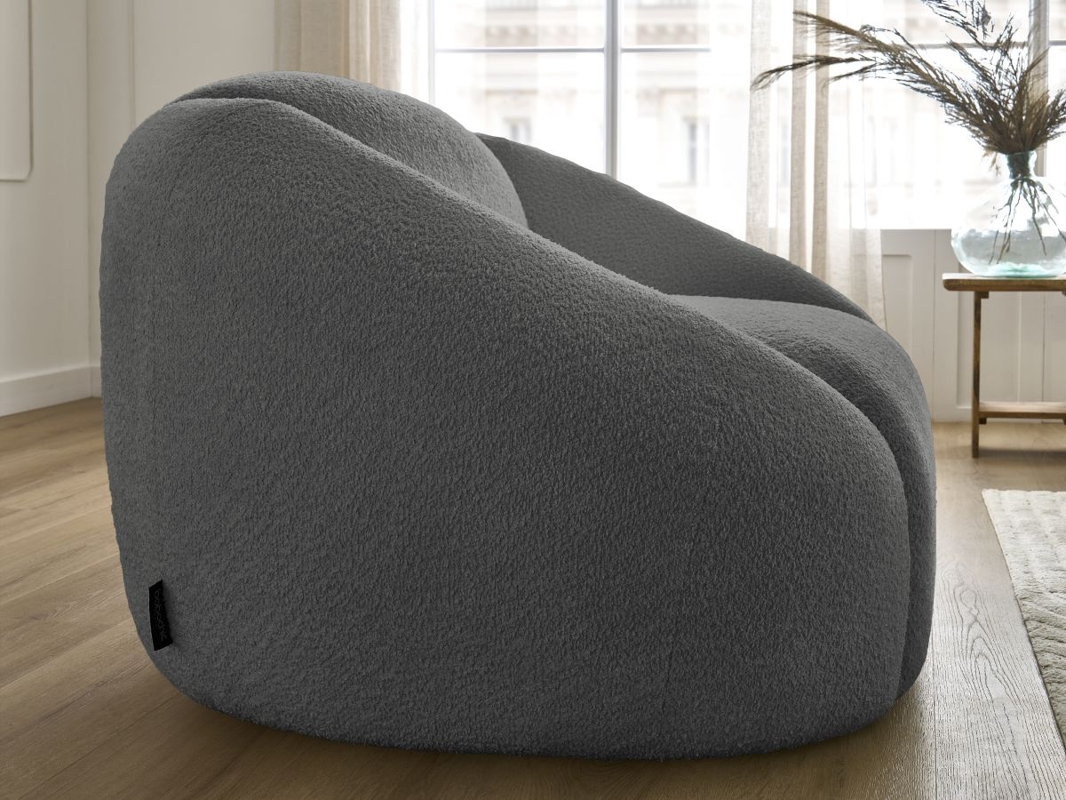Fauteuil TINA  tissu bouclette