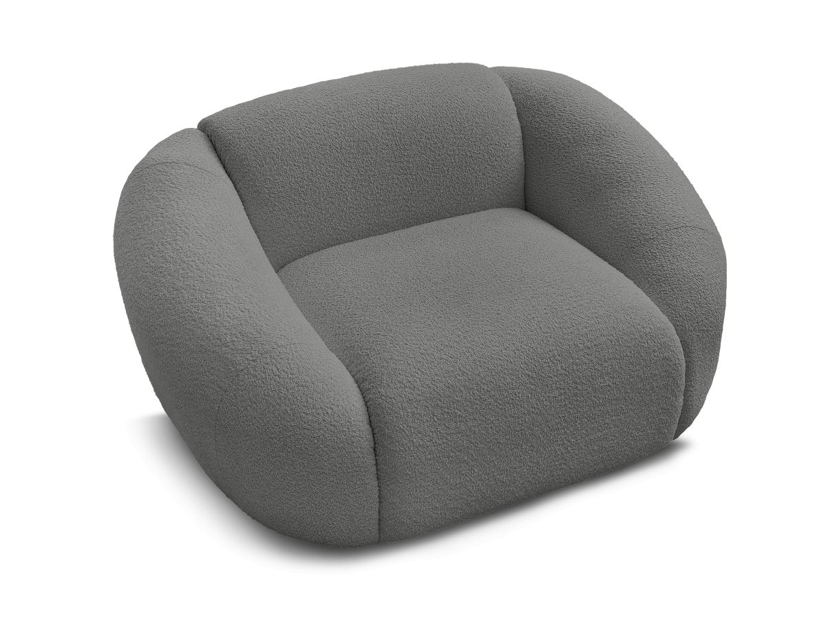 Fauteuil TINA  tissu bouclette