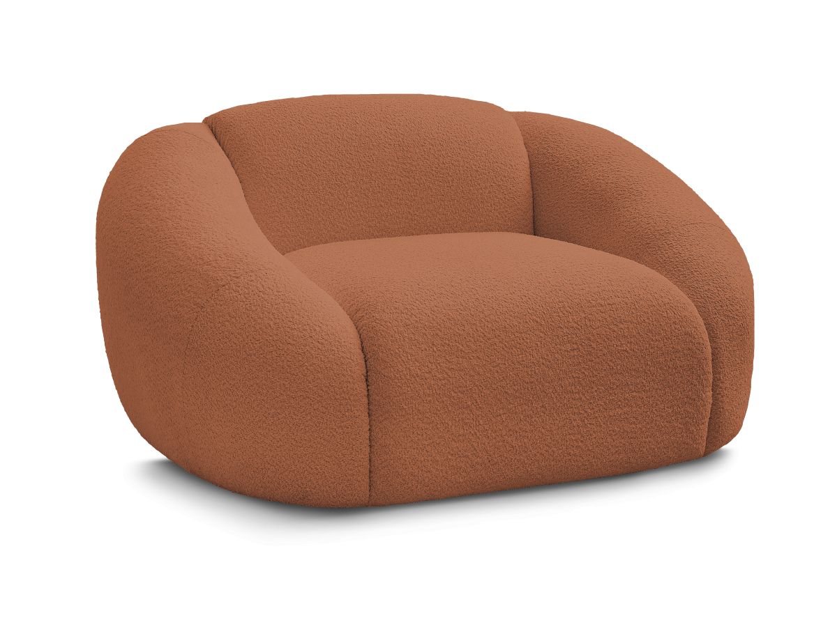 Fauteuil TINA  tissu bouclette
