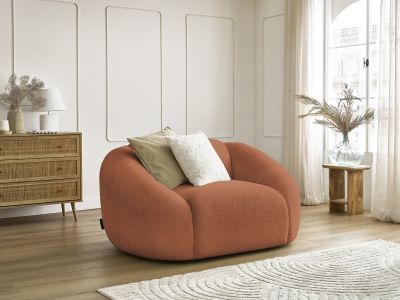Fauteuil TINA tissu bouclette