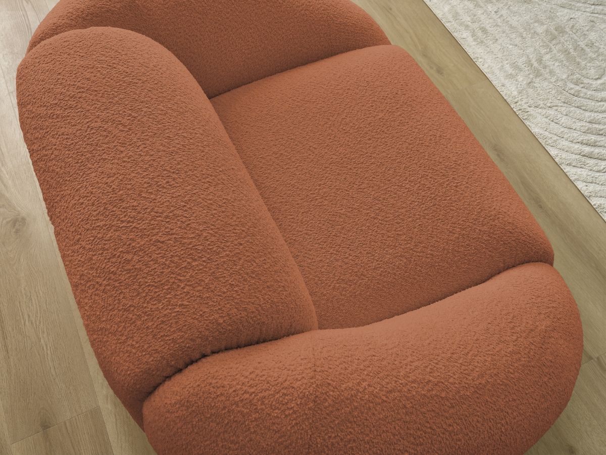 Fauteuil TINA  tissu bouclette