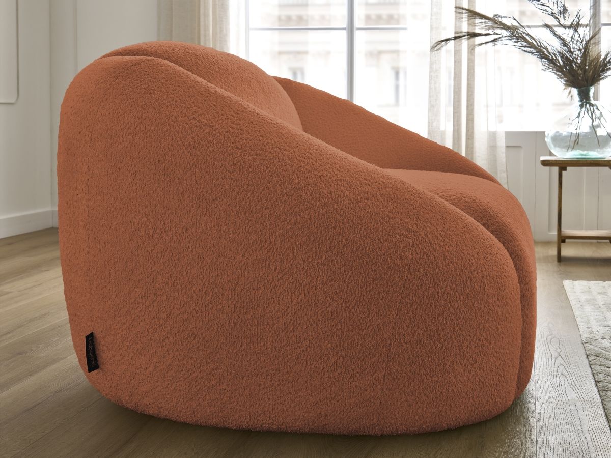Fauteuil TINA  tissu bouclette